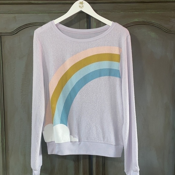 WildFox 💋🦊 Color Cloud Baggy Beach Jumper Sweatshirt Size XS NWOT - Picture 2 of 8